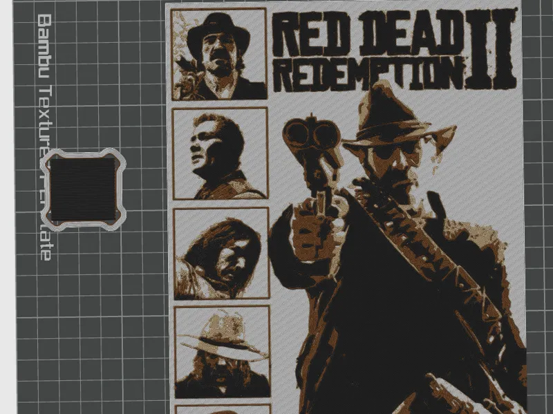 Hueforge Red Dead Redemption 2 Poster AMS