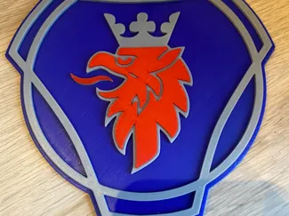 scania logo with color
