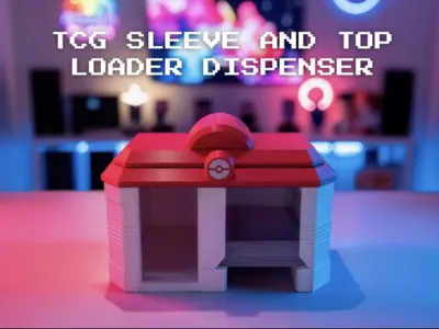 Tcg sleeve and toploader dispenser pokecenter