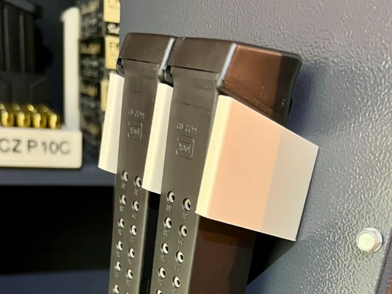Magnetic Glock Extended Magazine Rack (Double)
