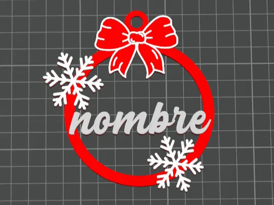 Esfera Personalizada copos de nieve