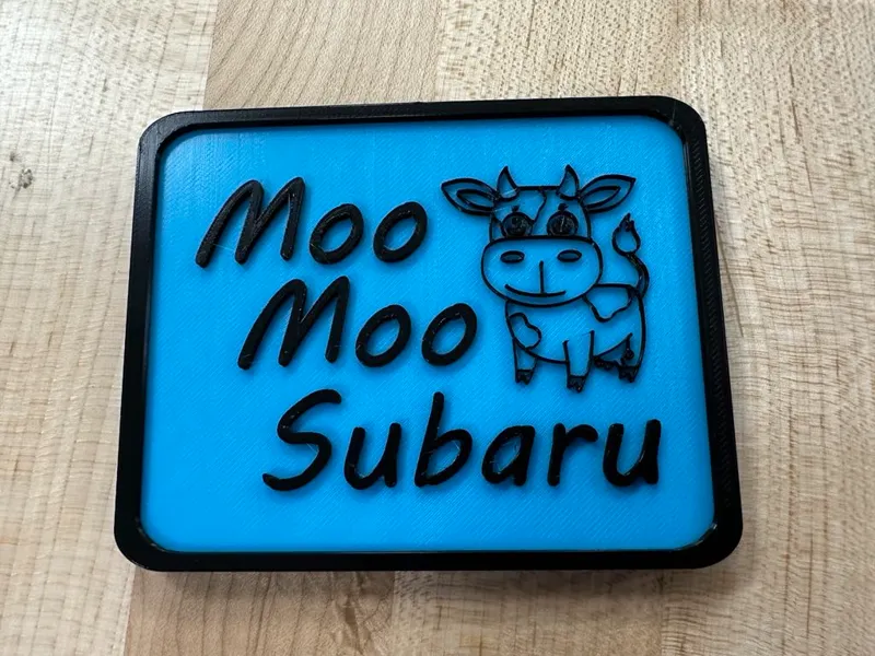 Moo Moo Subaru Magnet