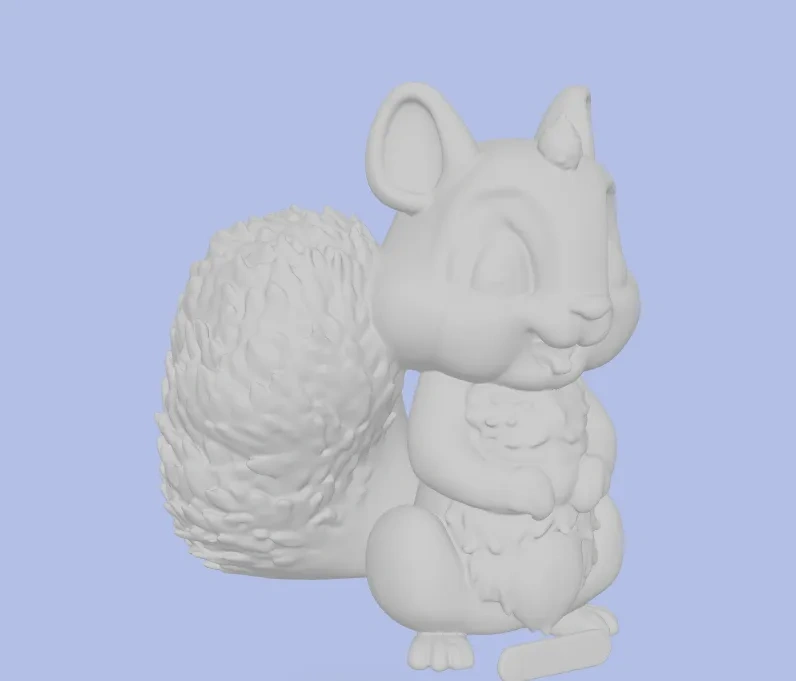 Miniatura 2 do modelo 3D 美观小摆件！小松鼠