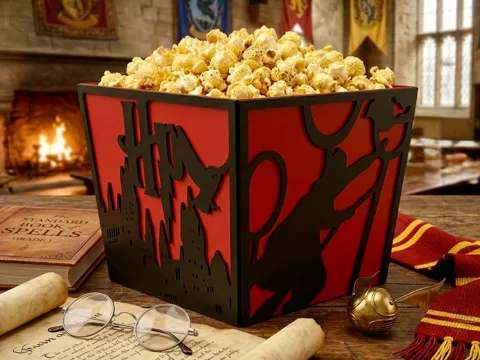 Accesorio para impresora 3D: Harry Potter Popcorn Bucket | No AMS — referencia de MakerWorld