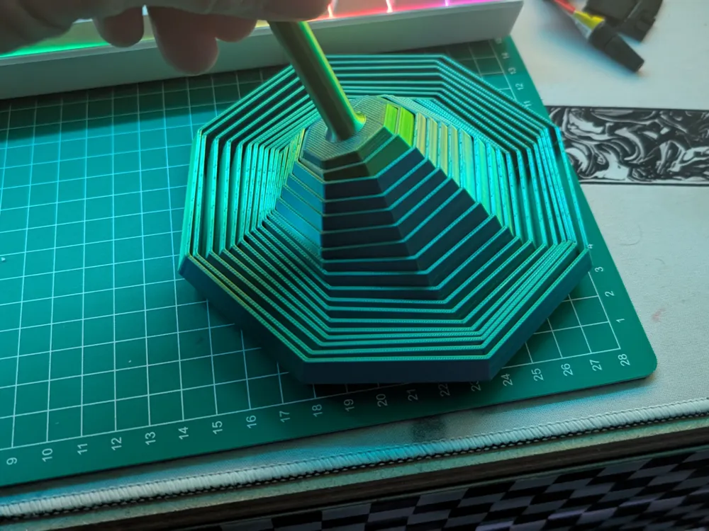 Hexagonal Fidget Stick - Free 3D Print Model - MakerWorld