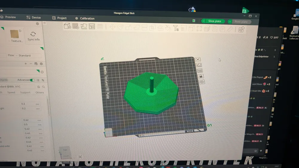 Hexagonal Fidget Stick - Free 3D Print Model - MakerWorld