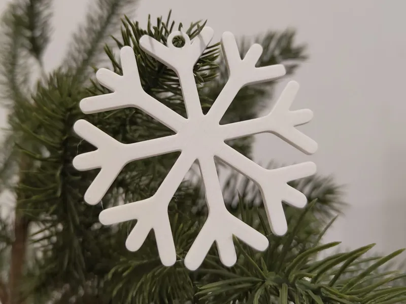 Snowflake 2 Tree Decor/Keychain