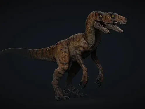 Velociraptor jwr two head