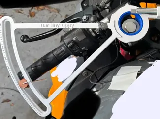 Motorcycle Clip-on angle finder
