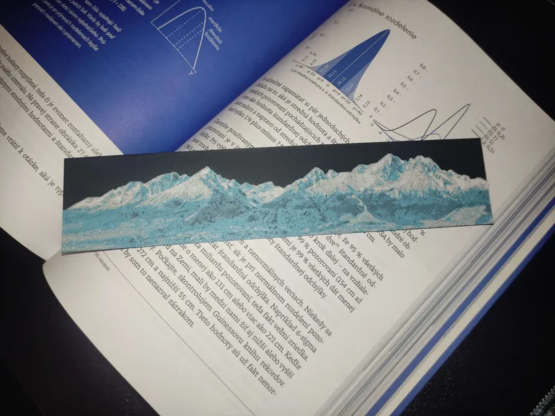 High Tatras Bookmark (HueForge)