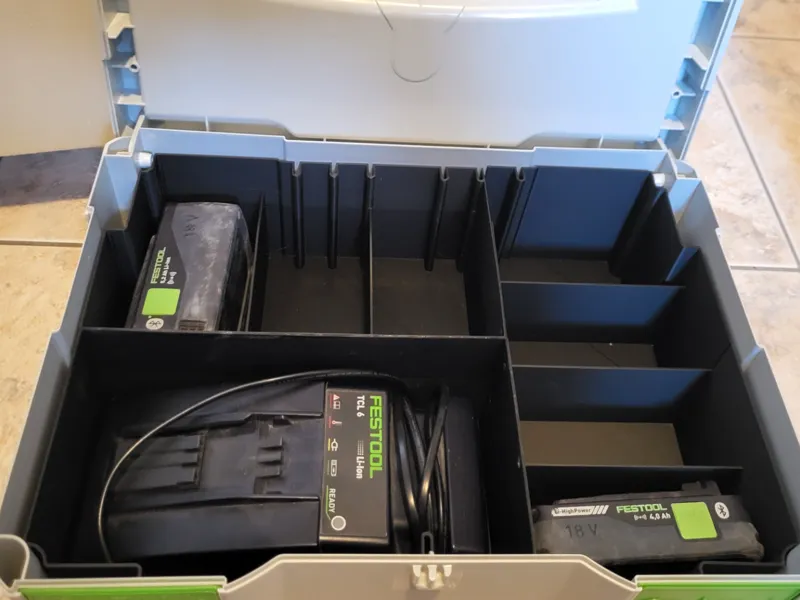 Akku Systainer für Festool Akkus und Ladegerält