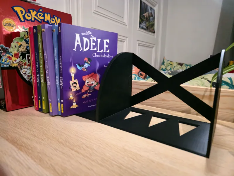 Modular X-Frame Bookshelf | Bookends Organizer