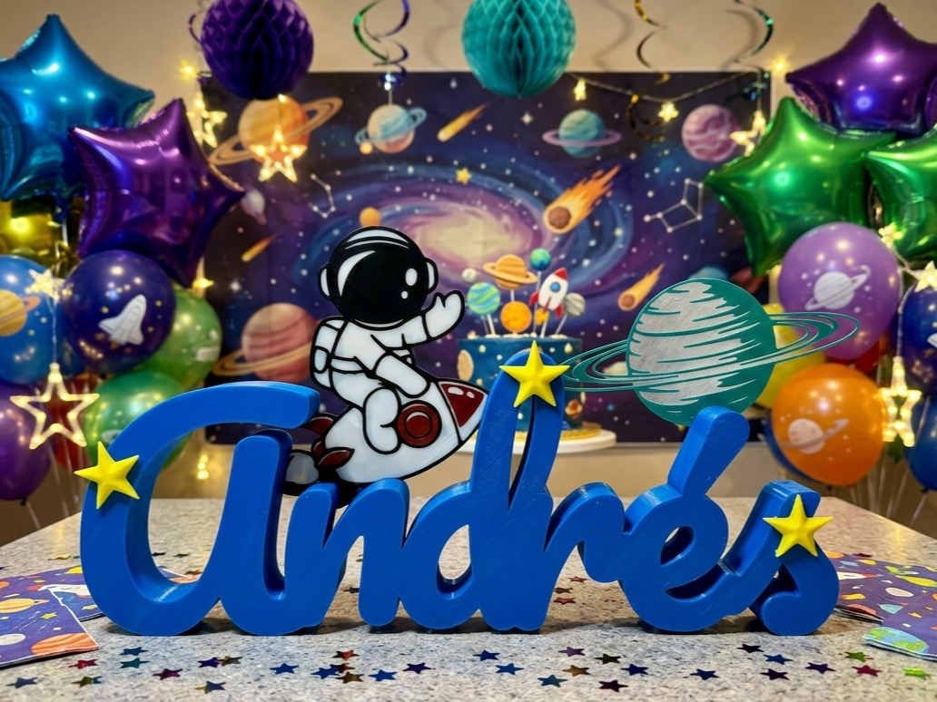 Custom Name Sign Astronauta