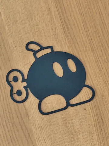 Modelo para impresión 3D: Mario Bros Bomb wallart — vista de referencia 3