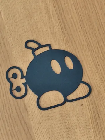 Modelo para impresión 3D: Mario Bros Bomb wallart — vista de referencia 2