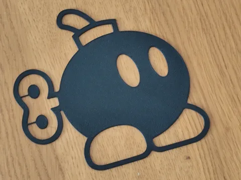 Modelo para impresión 3D: Mario Bros Bomb wallart — referencia de MakerWorld