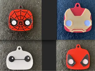 Super Heroes POP Keychains
