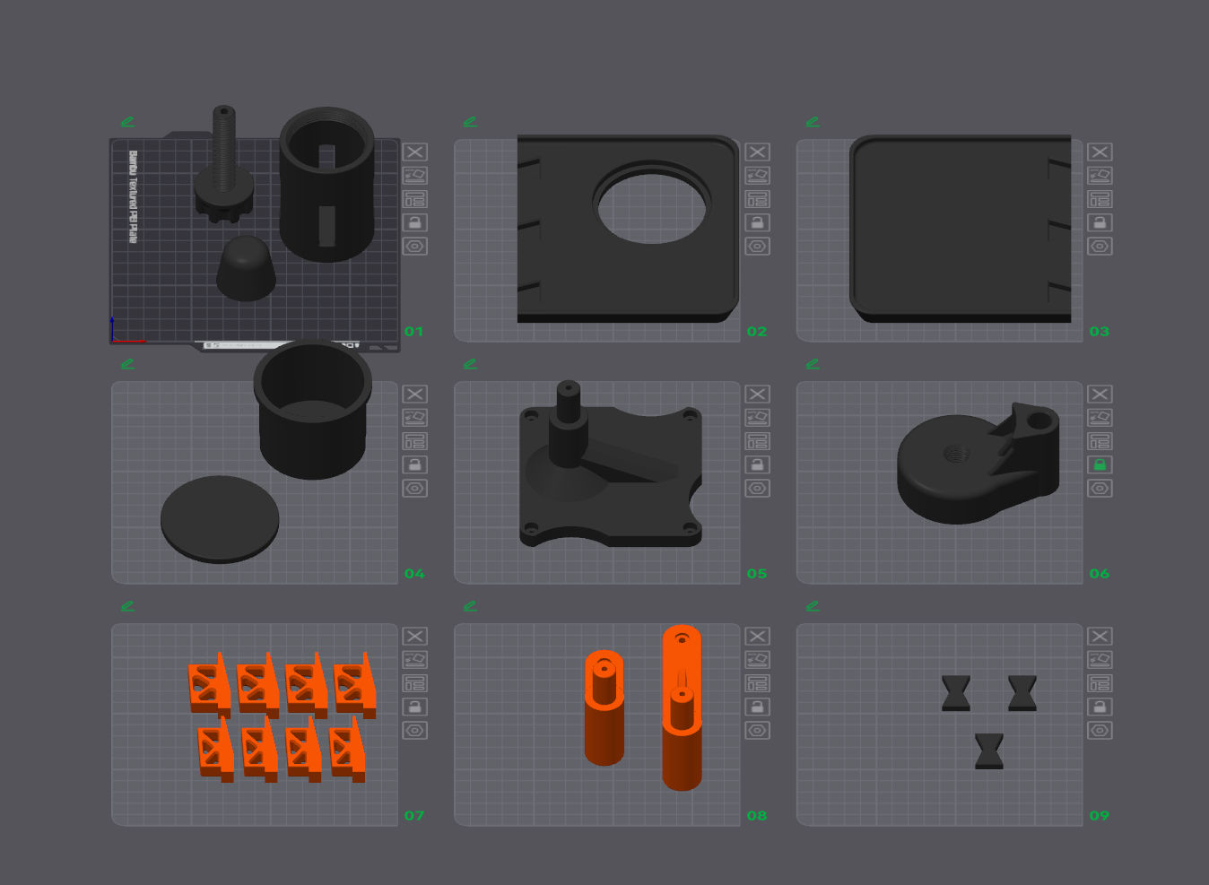 Miniatura 1 do modelo 3D 车载桌板V2