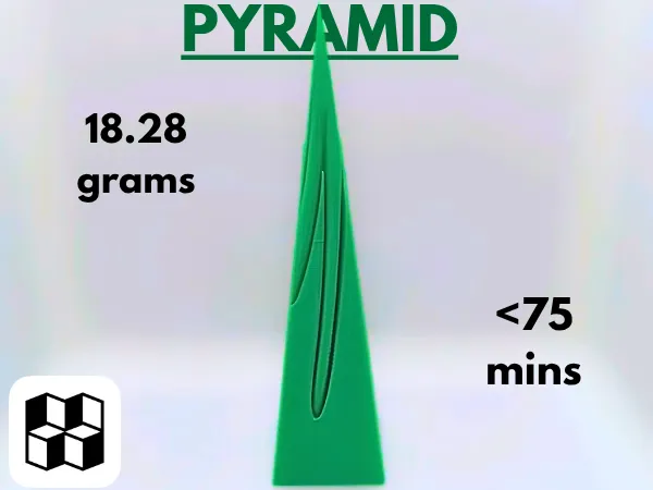 Pyramid shaped passtrough fidget!