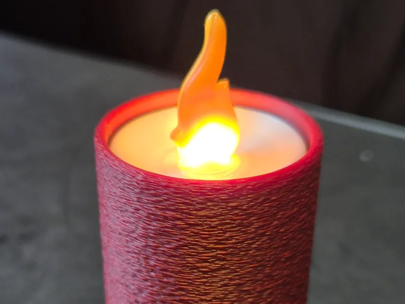 LED candle 2xAAA with "real" flame