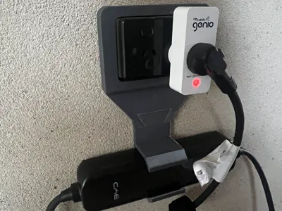 BYD charger mount on power outlet