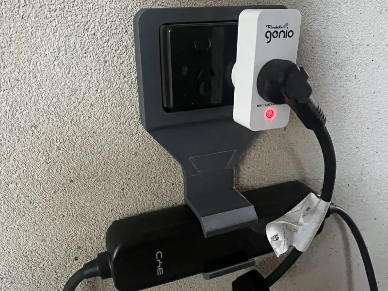 BYD charger mount on power outlet