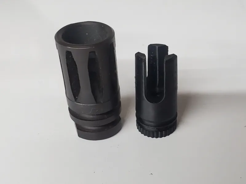 1/2x28 thread mini TriProng muzzle cap for airsoft
