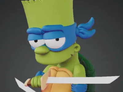 Bart Simpson Ninja Turtle