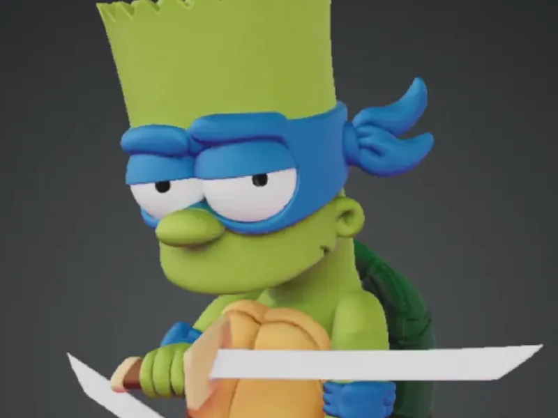 Bart Simpson Ninja Turtle