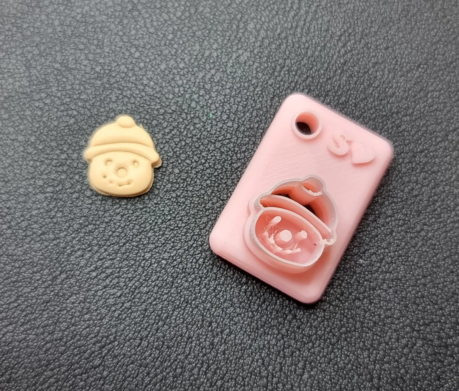 Polymer Clay Earring Cutter – Snowman Woolen Hat view 4