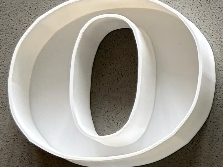 Lettre O lumineuse pour enseigne LED