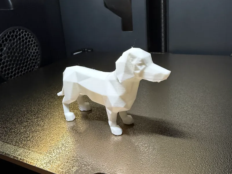 Low-Poly Wiener Dog Figure