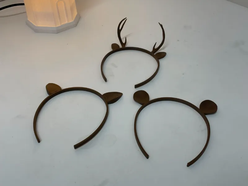 Cat, Mouse, Deer and Goat Ears - EASY PRINT