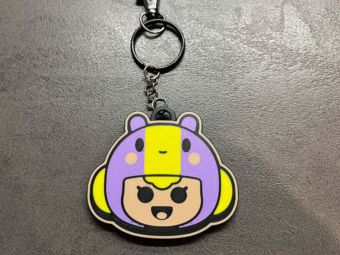 Bea inspired keychain from Brawl Stars