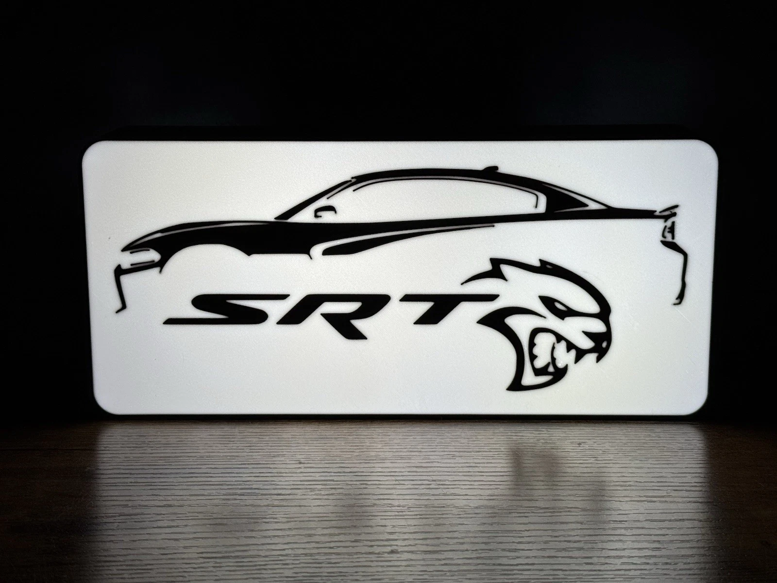 Custom Light Box Inspired By Dodge SRT Hellcat