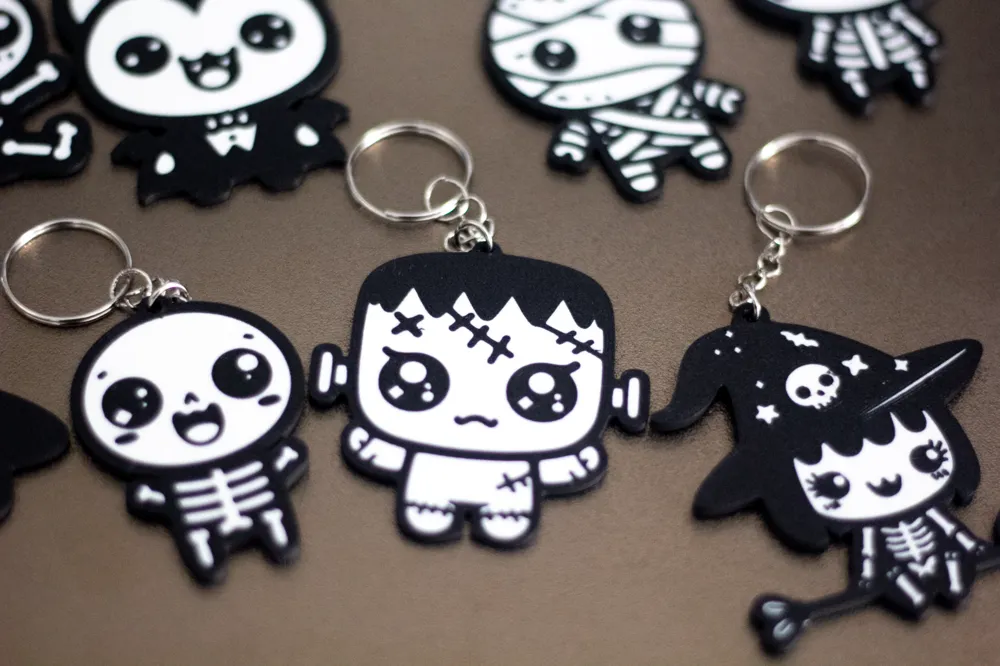 Halloween Keychain Set - Free 3D Print Model - MakerWorld