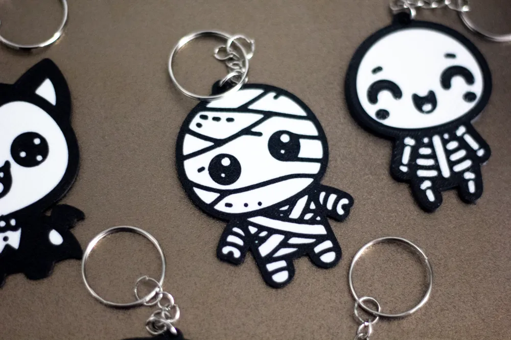 Halloween Keychain Set - Free 3D Print Model - MakerWorld