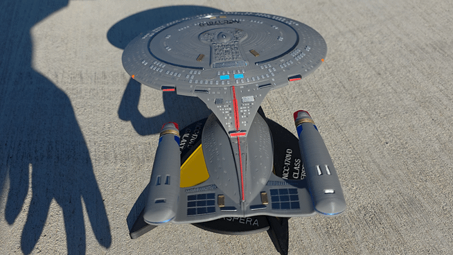 Miniatura 3 do modelo 3D Enterprise-D Galaxy Class