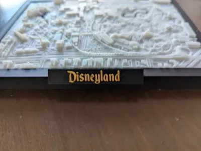 Disneyland Text Label