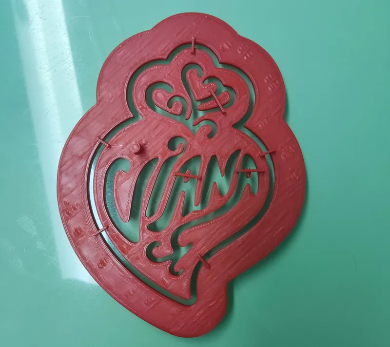 Stencil heart  Viana for Cake