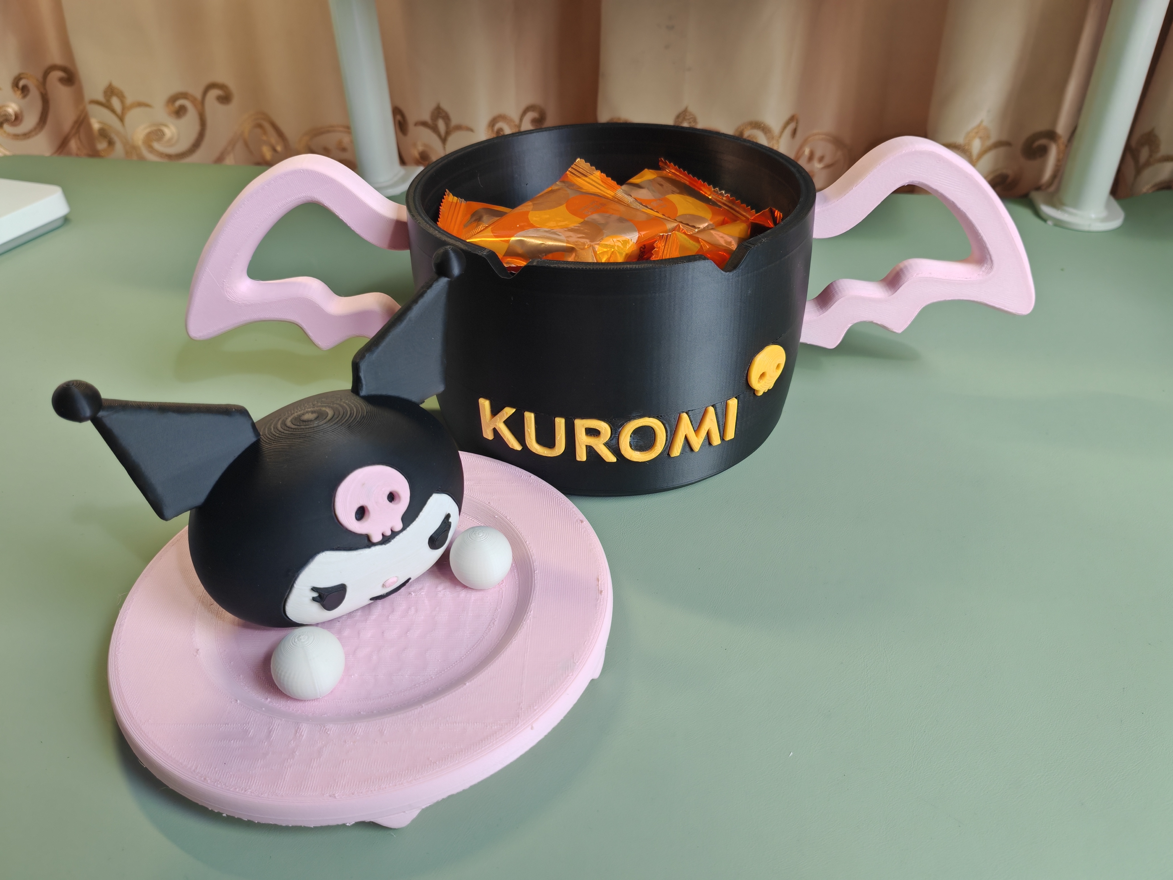 Kuromi Candy Storage Box (no AMS needed) - Free 3D Print Model