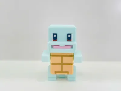 Squirtle Pokemon Voxel Multipart