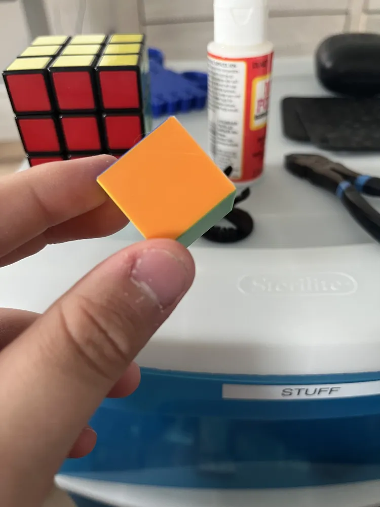 1 by 1 Rubik's Cube Stickerless design by Santo_Designs7 MakerWorld ...