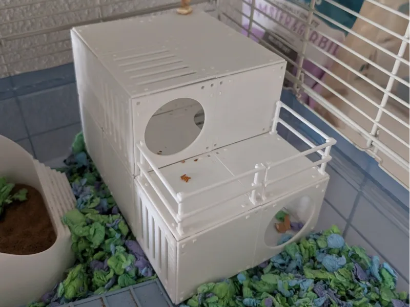 Modular Hamster Habitat – Stackable Cube System V0