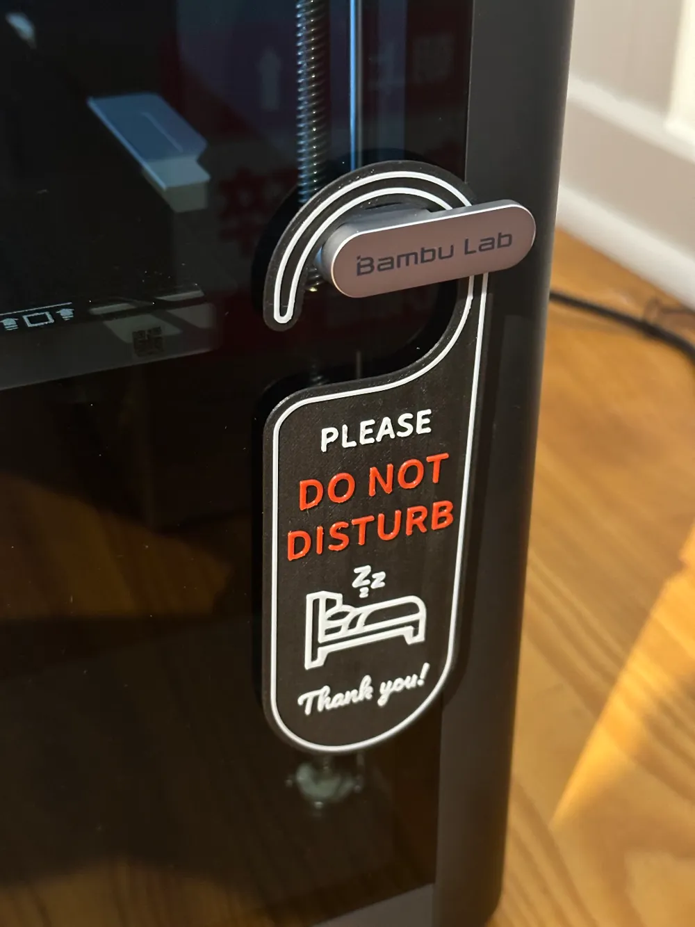 Do not disturb sleeping Door sign by Buzzzz - MakerWorld