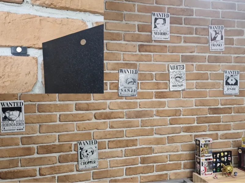 The "No-Drill" Brick Wall Poster Mount (Magnetic)
