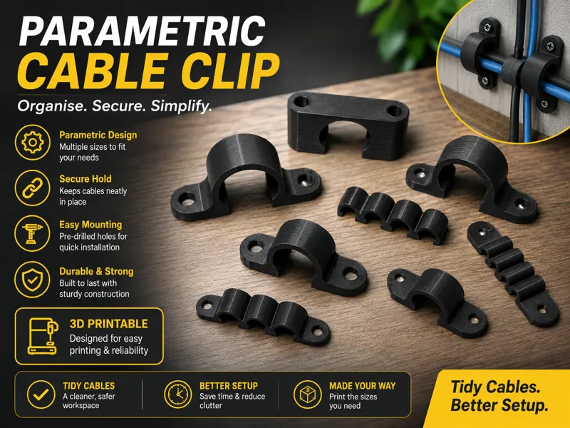 Parametric Cable Clip