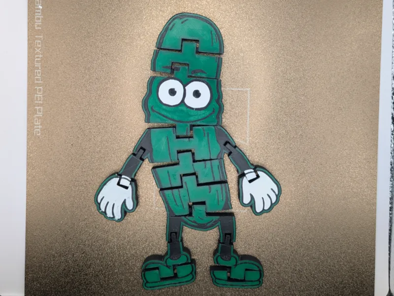 Articulated Flexi Emotional Support Pickle