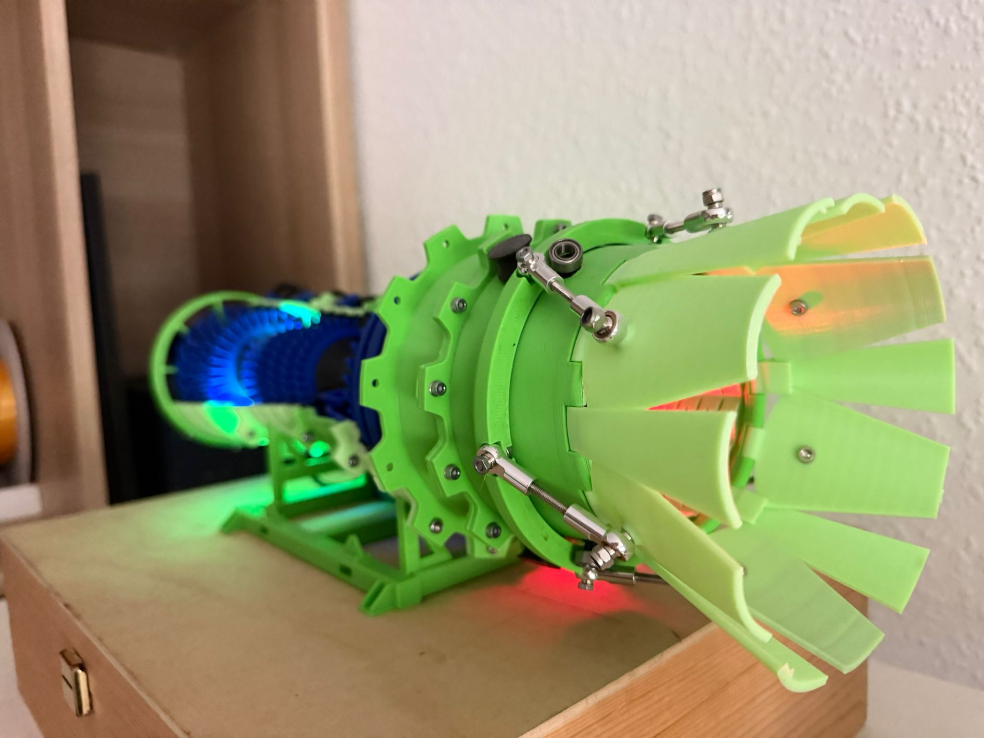 Lightbox for 3d-printable Turbojet engine