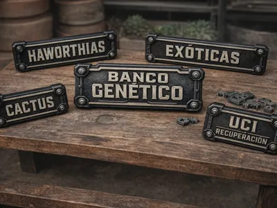 Industrial Modular Label Sign Workshop Style